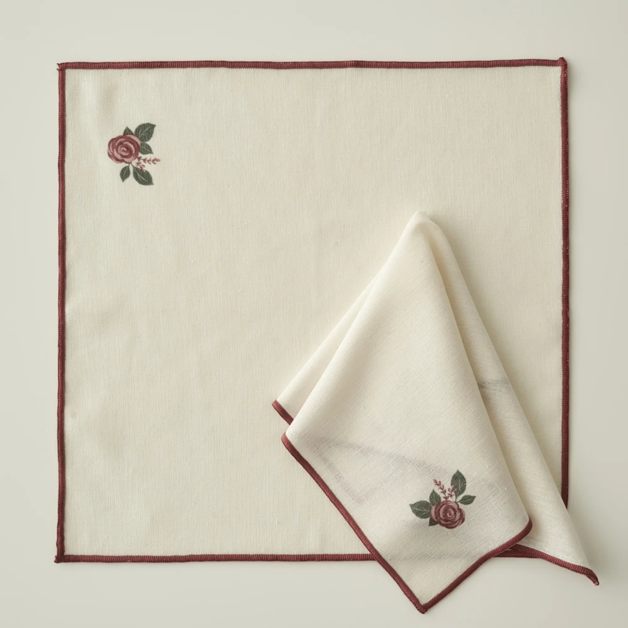 Rose Printed Napkin