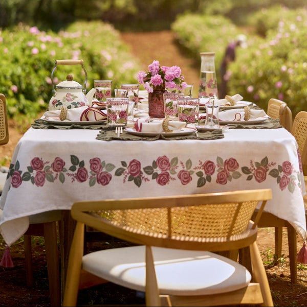 Rose Print Tablecloth