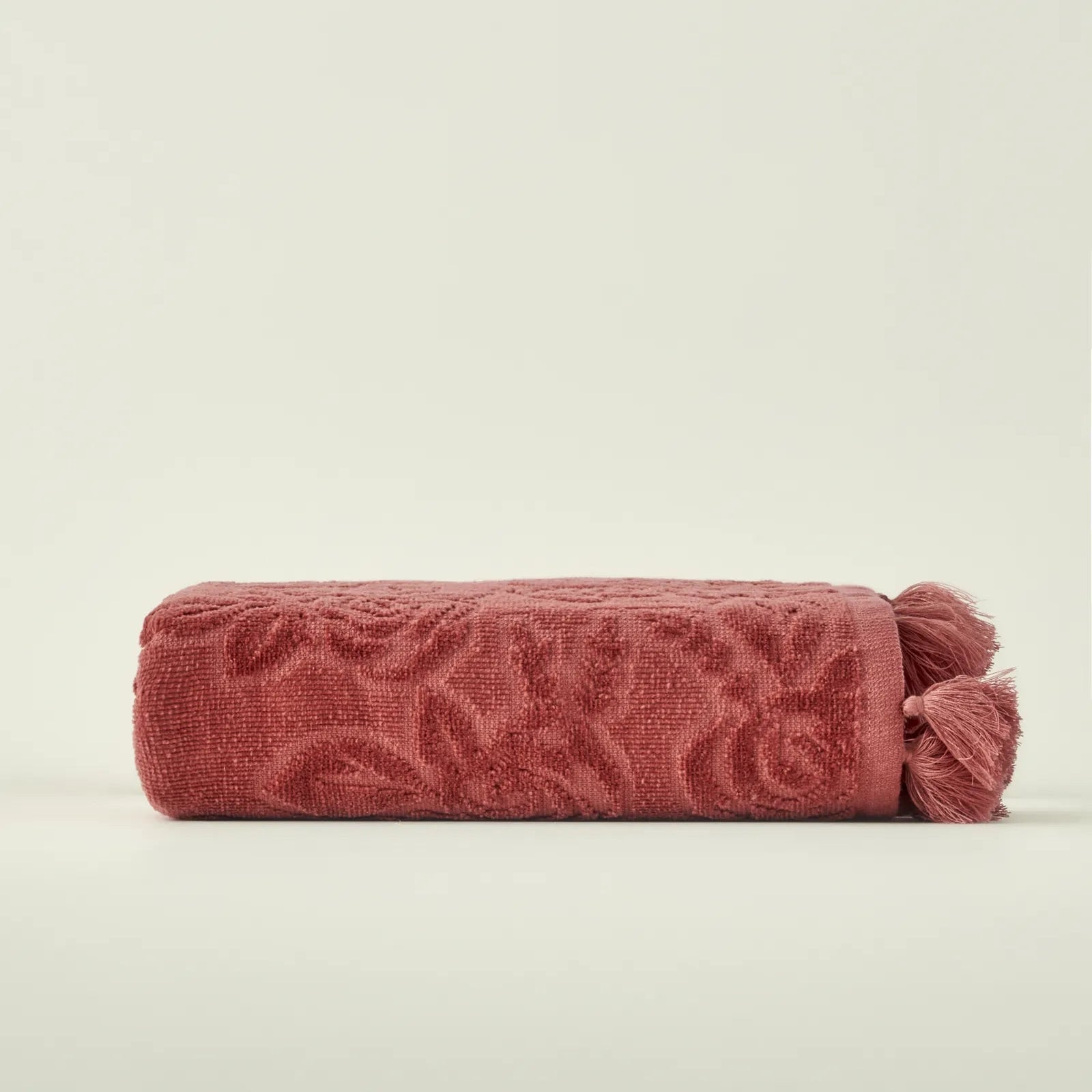 Rose Jacquard Turkish Cotton Face Towel