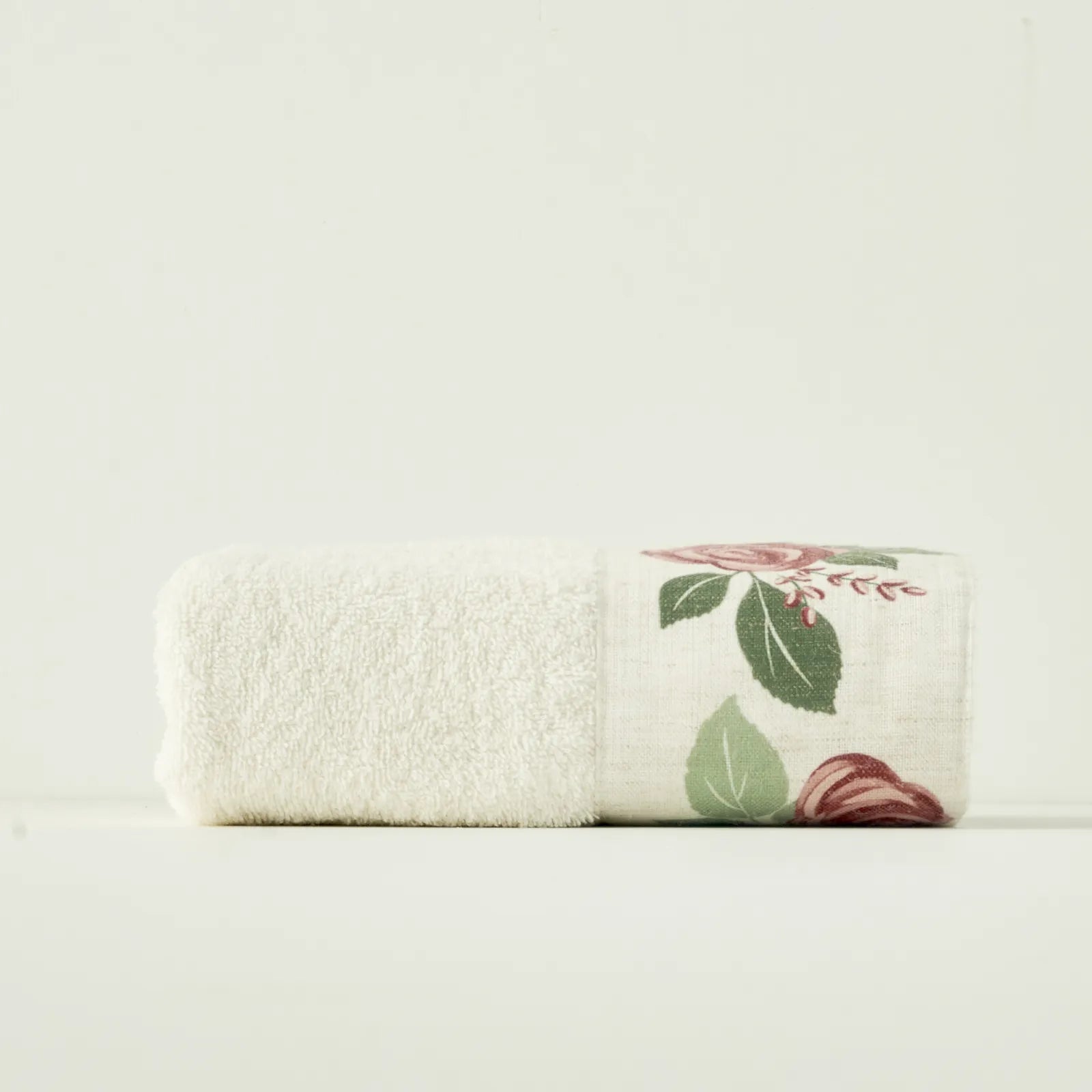 Rose Print Turkish Cotton Hand Towel