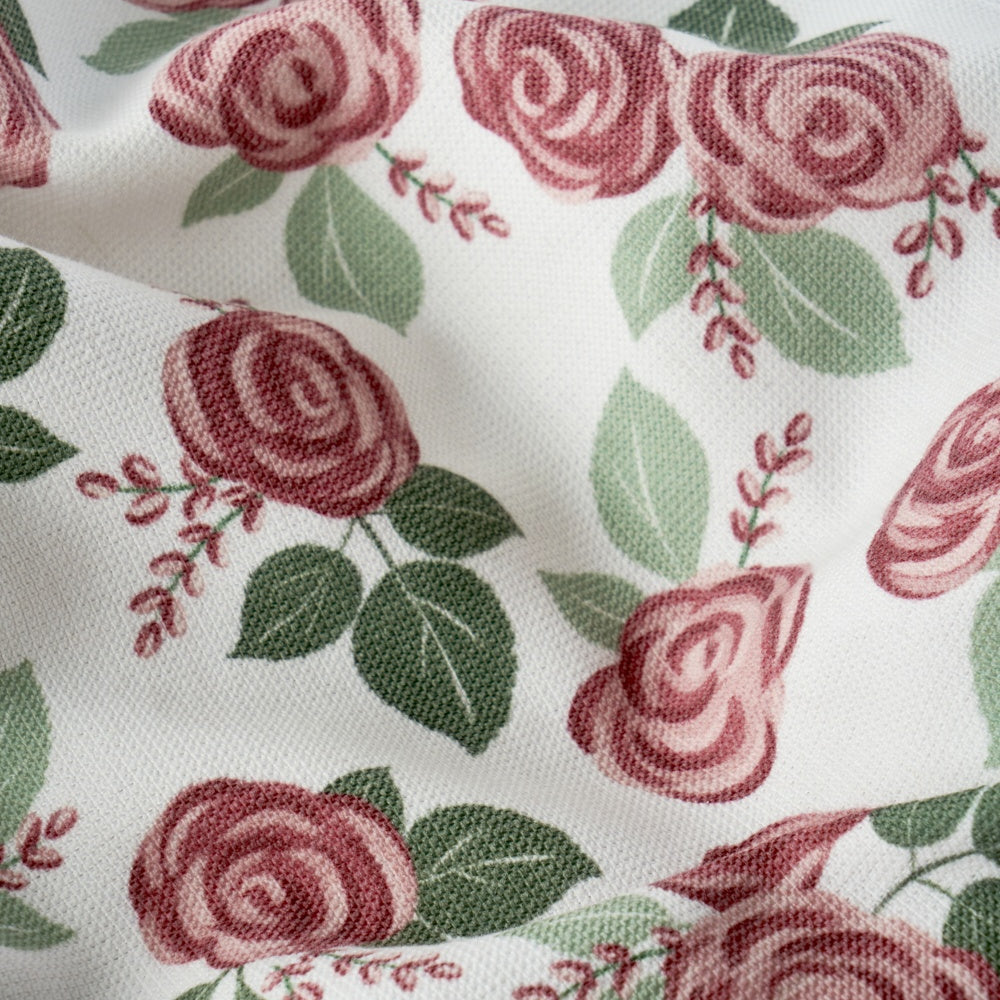 Rose Print Kitchen Tea Towels (Set of 2) side view