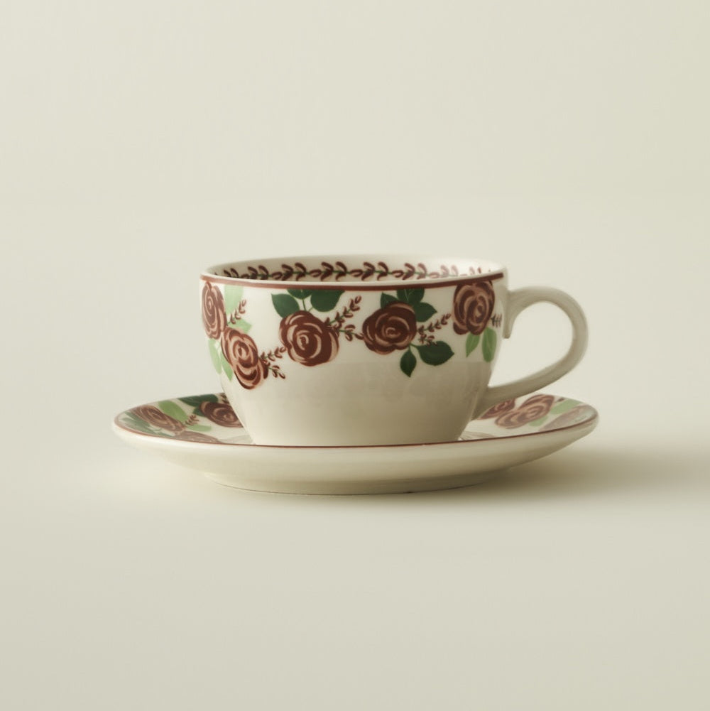 Rose Tea Cup Set (Set of 2) texture detail