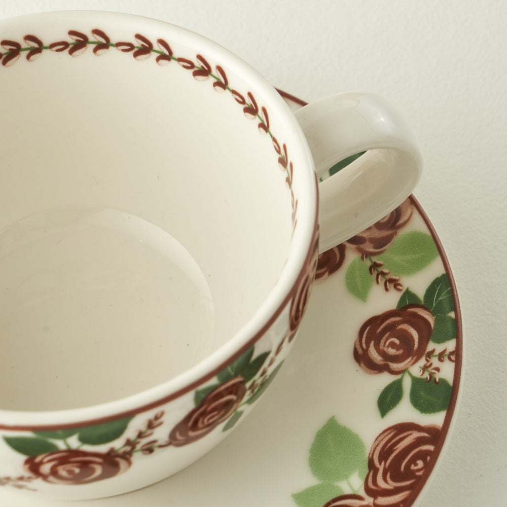 Rose Tea Cup Set (Set of 2) side view
