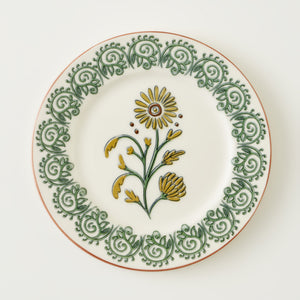 Indian Flower Porcelain Dinner Plate