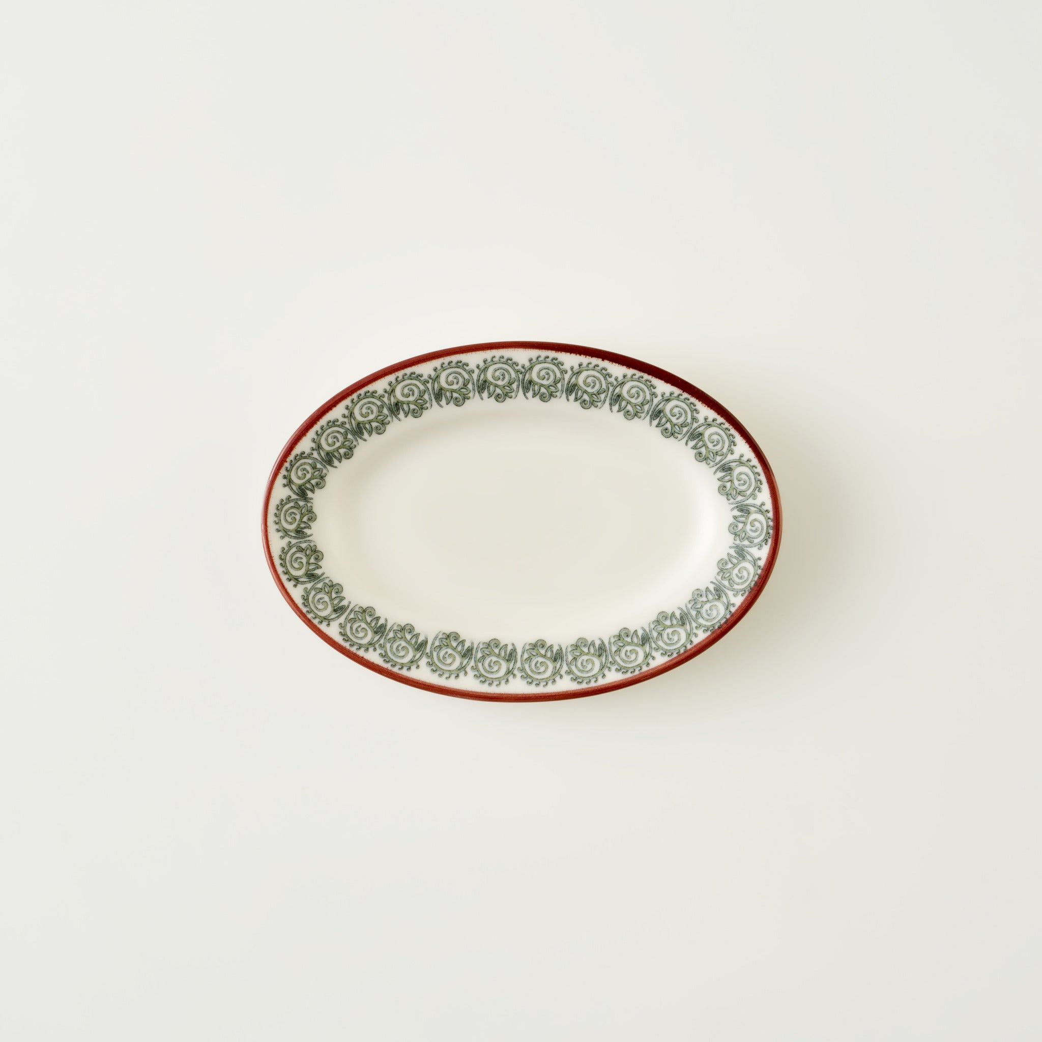 Indian Porcelain Oval Serving Platter