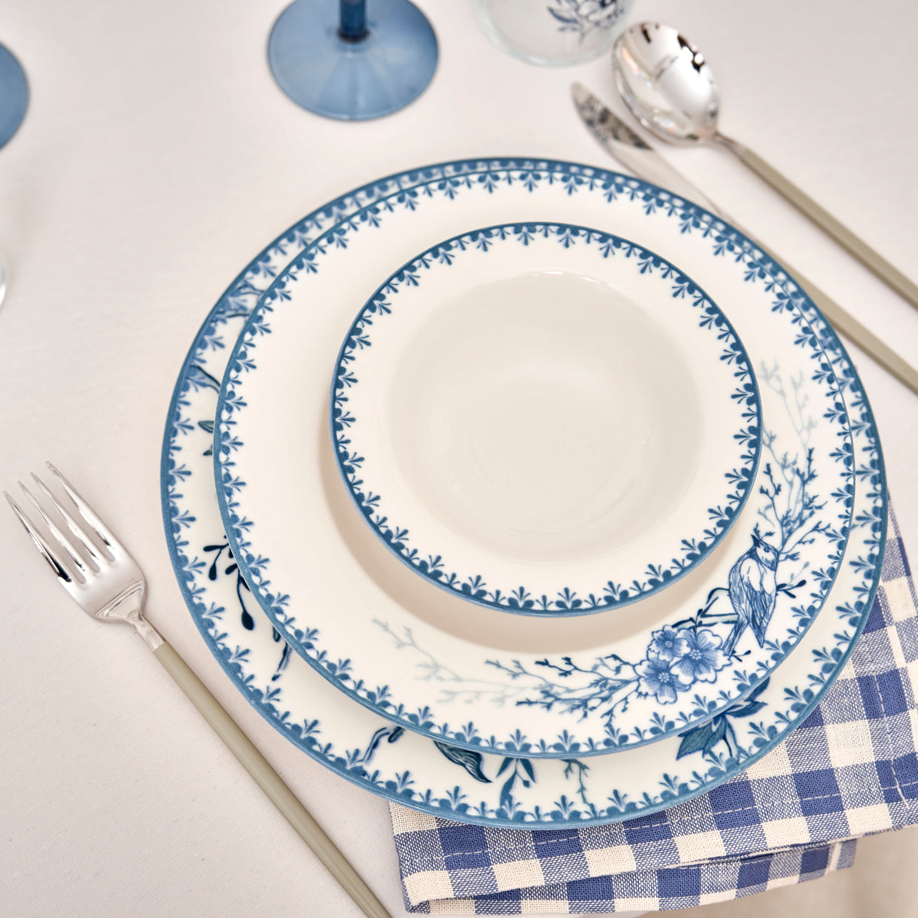 Bleu Blanc Dinner Plate