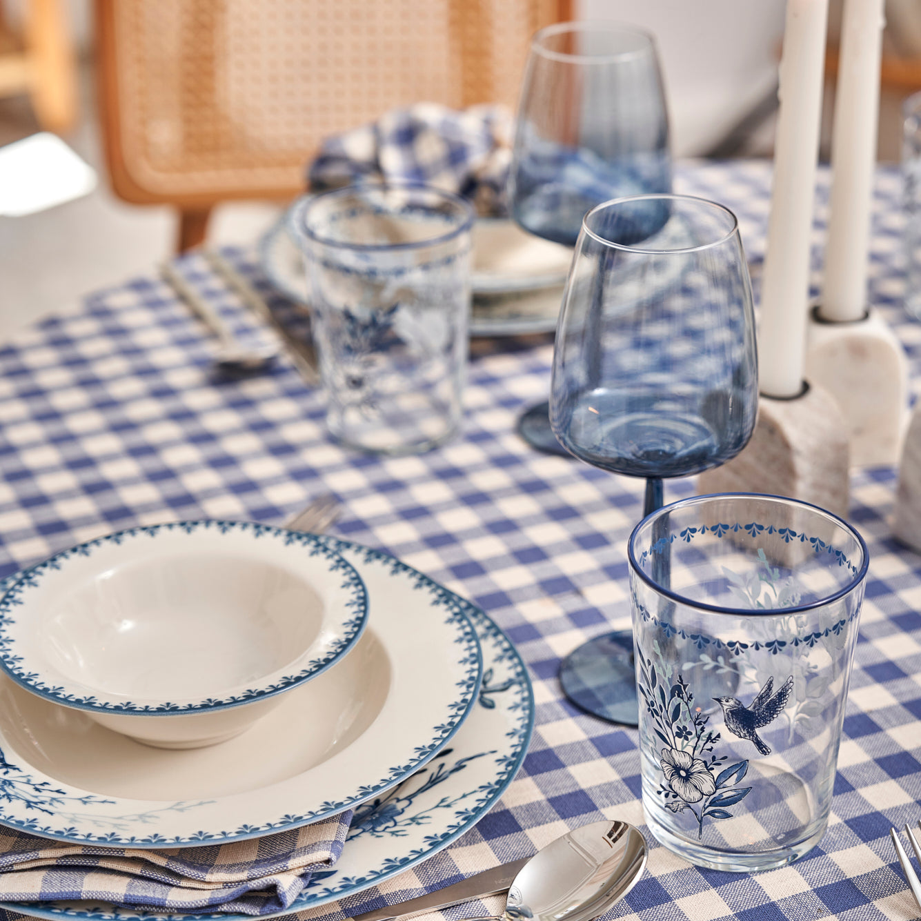 Bleu Blanc Dinner Plate