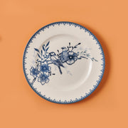 Bleu Blanc Dessert Plate
