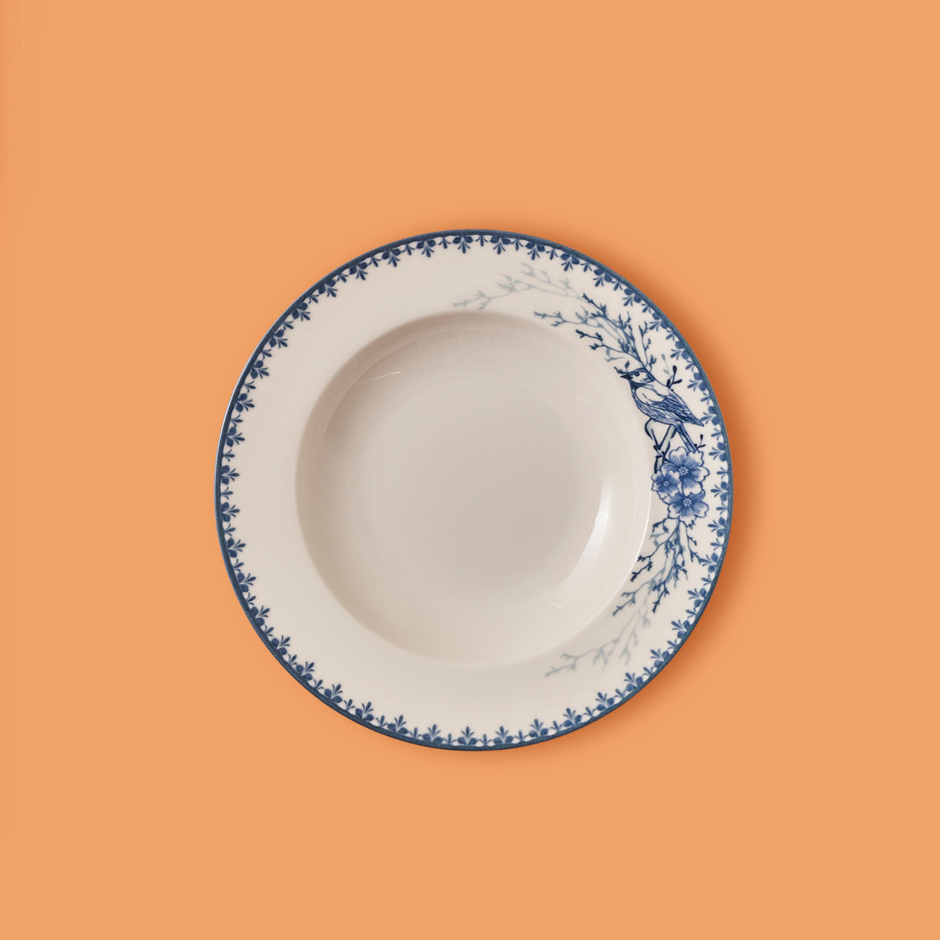 Bleu Blanc Soup Plate