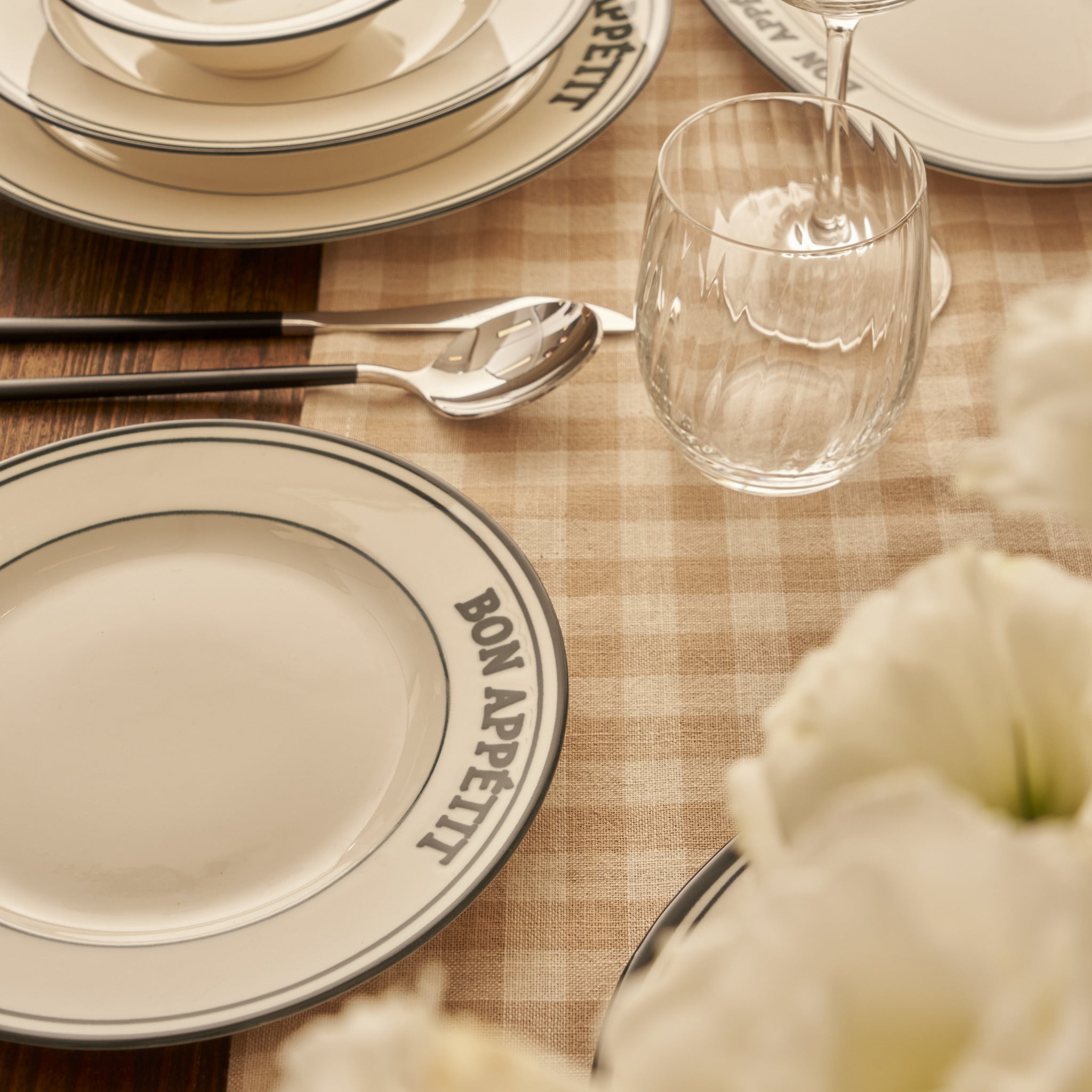 Bon Appetit Porcelain Dinner Plate