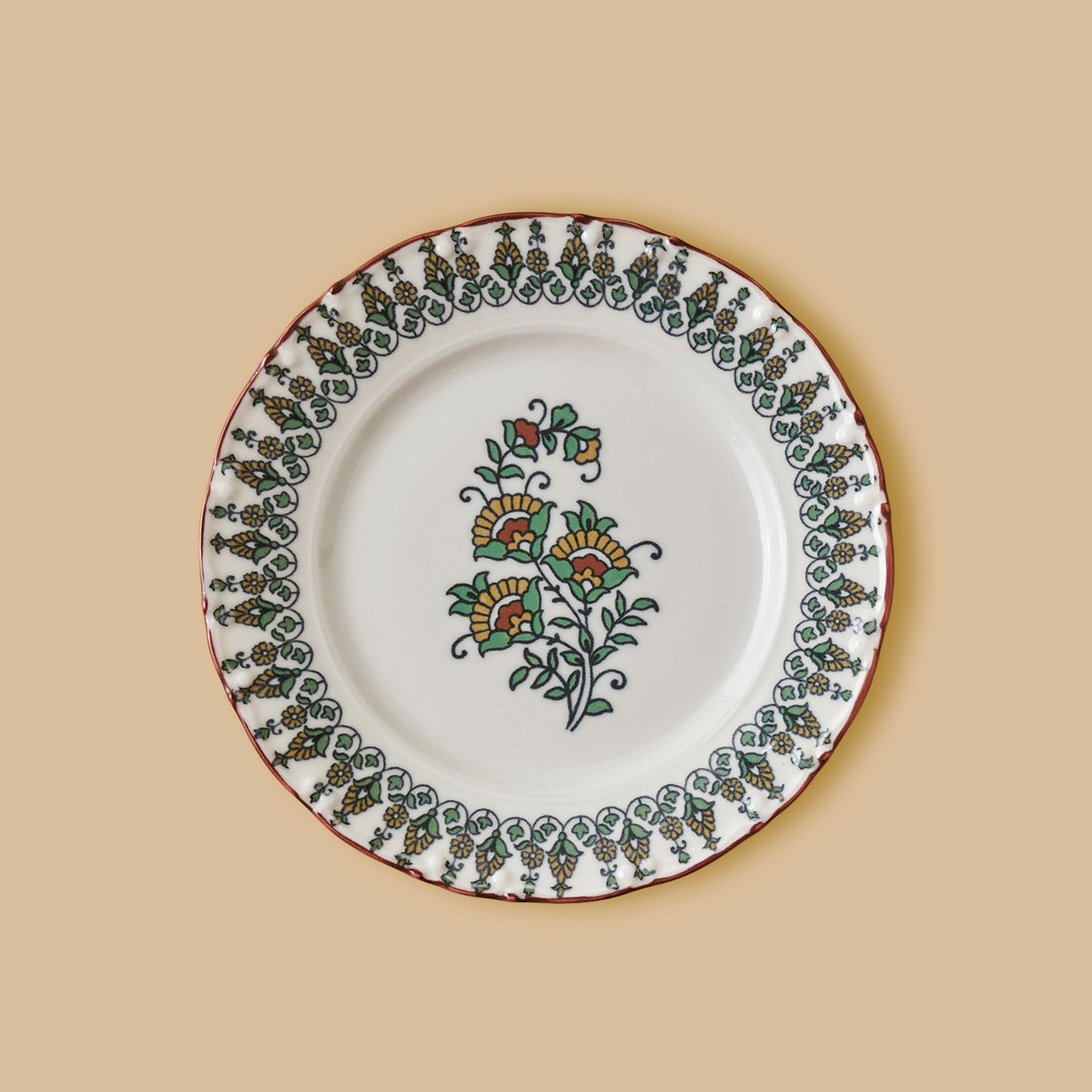 Indian 24 Piece Porcelain Dinnerware Set