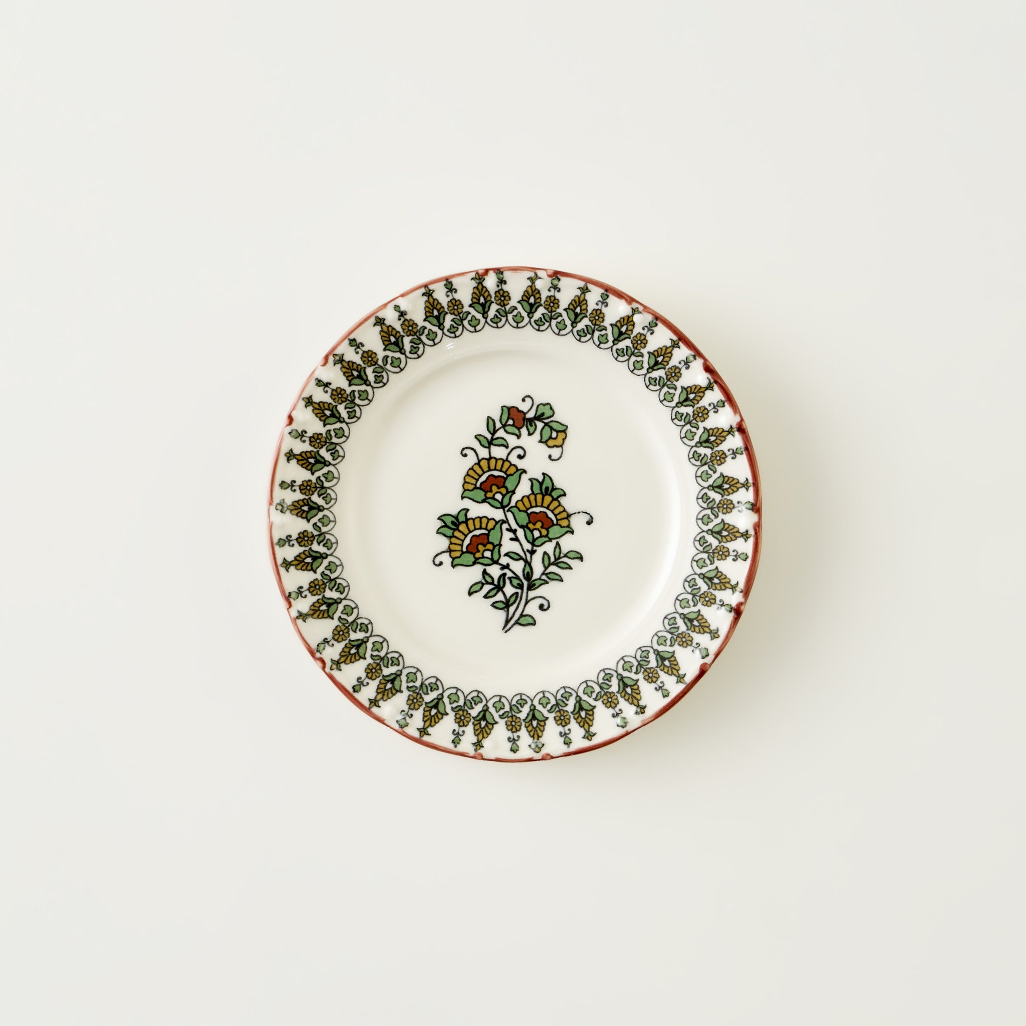 Indian Porcelain Dessert Plate