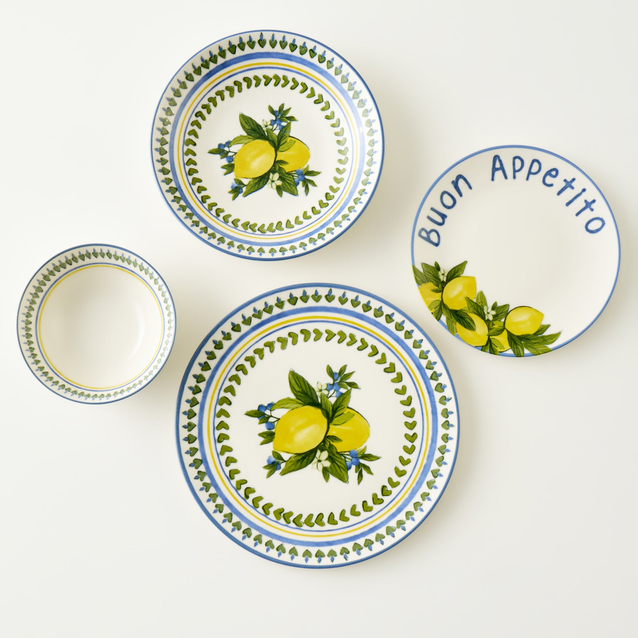 Lemoncello Porcelain Salad Plate