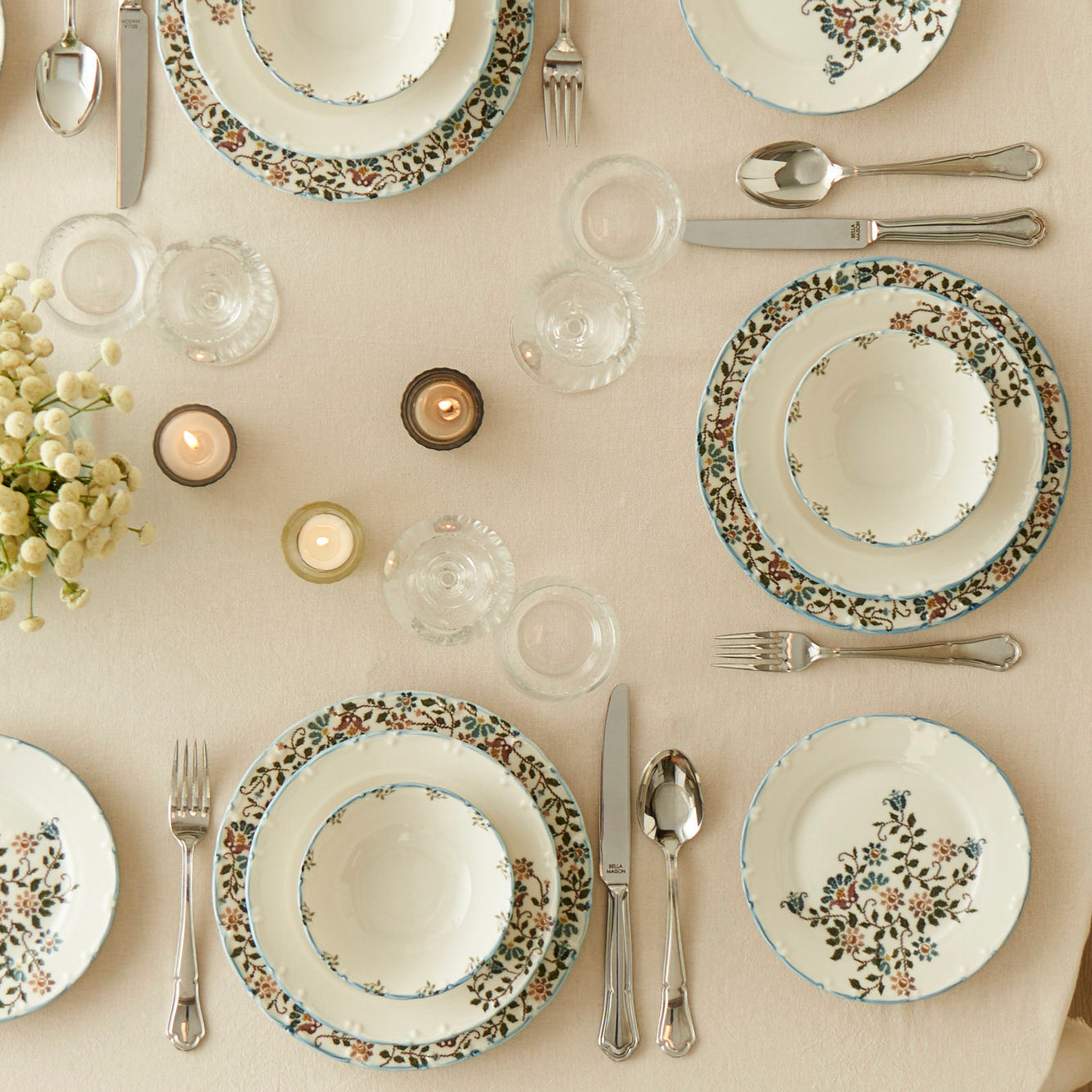 Vintage Flowers Dinner Plate