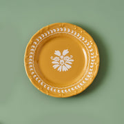 Indian Mustard Porcelain Dessert Plate (Set of 4)