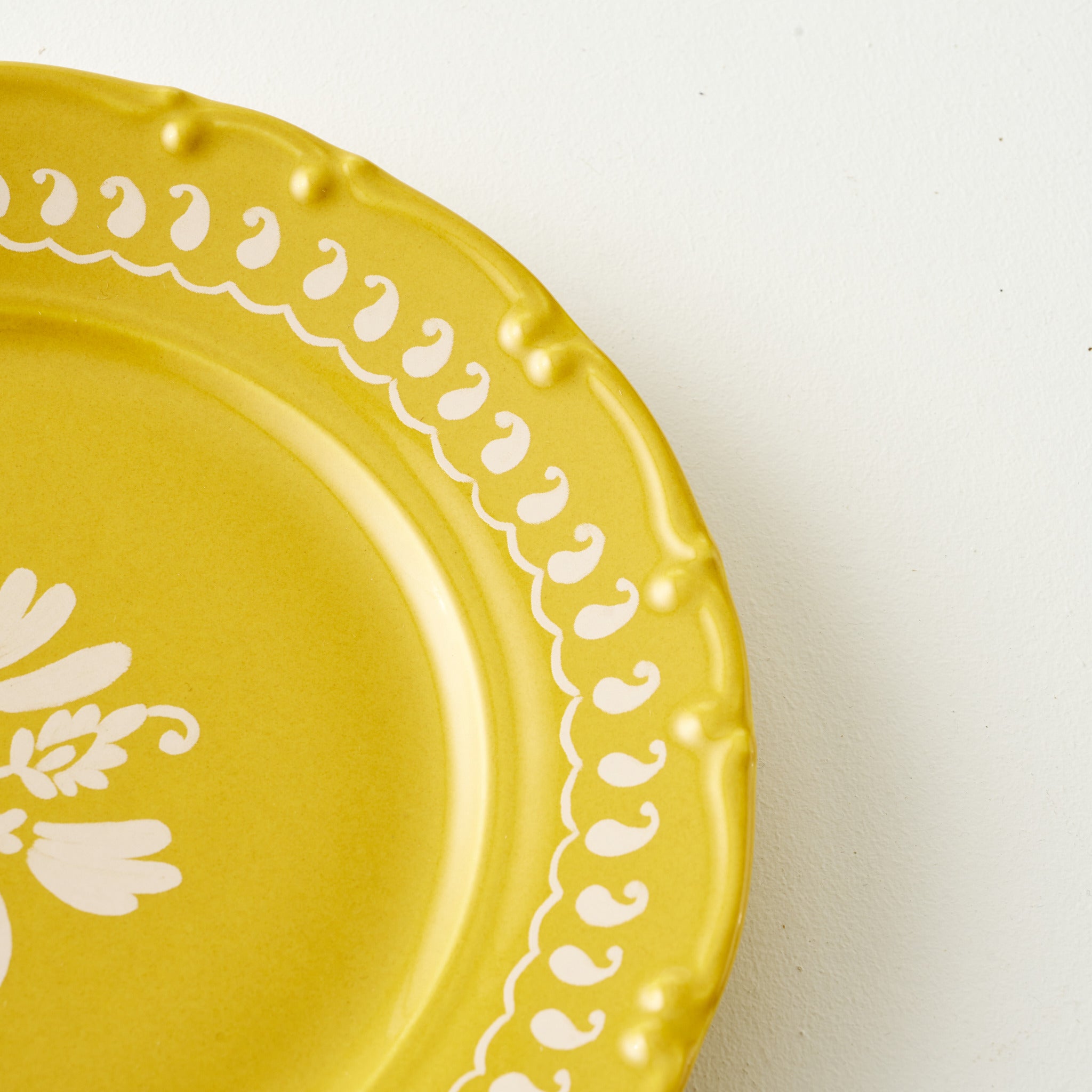 Indian Mustard Porcelain Dessert Plate
