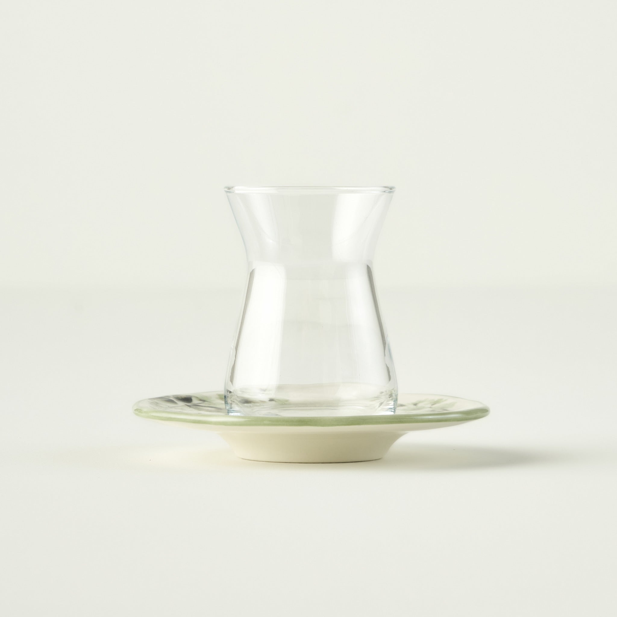 Julia Tea Glass Set with Saucers (6-Piece)