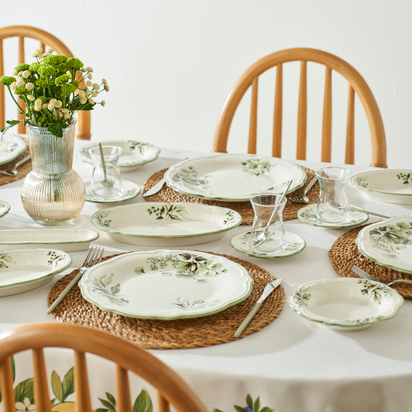 Julia 6 Piece Tea Glass - Saucer Set