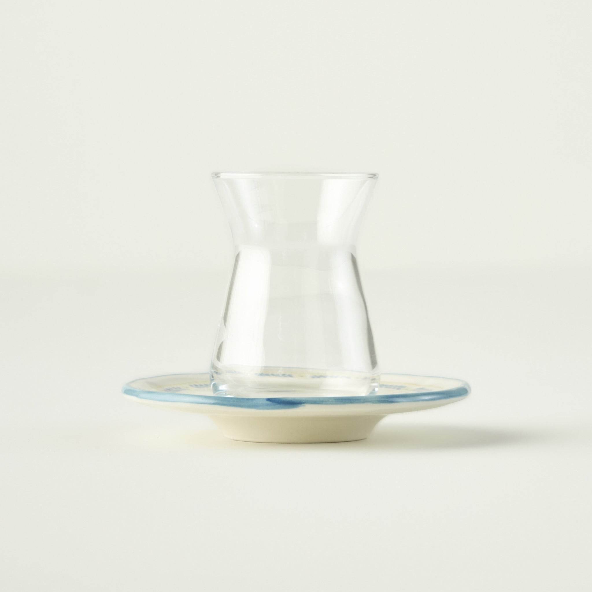 Liana Tea Glass Set with Saucers (6-Piece)