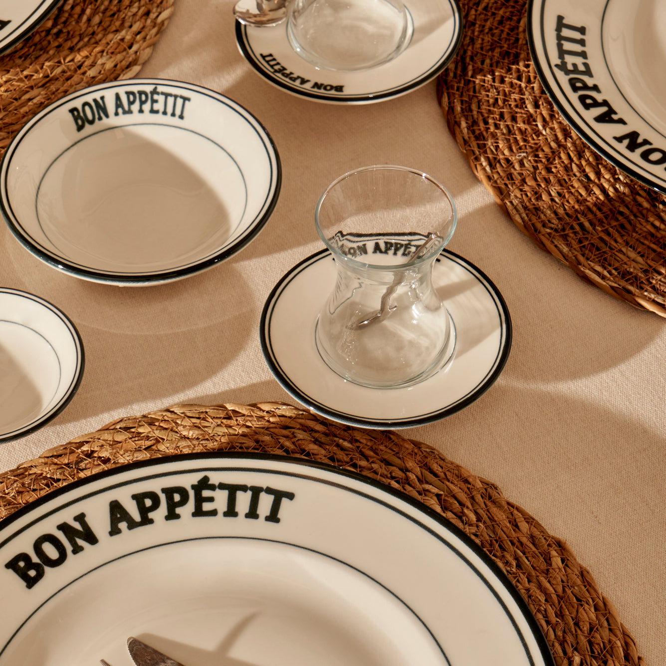 Bon Appetit 6 Piece Tea Glass - Saucer Set