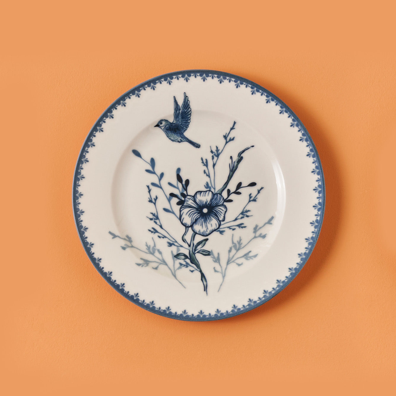 Bleu Blanc Porcelain Dessert Plate (Set of 4)