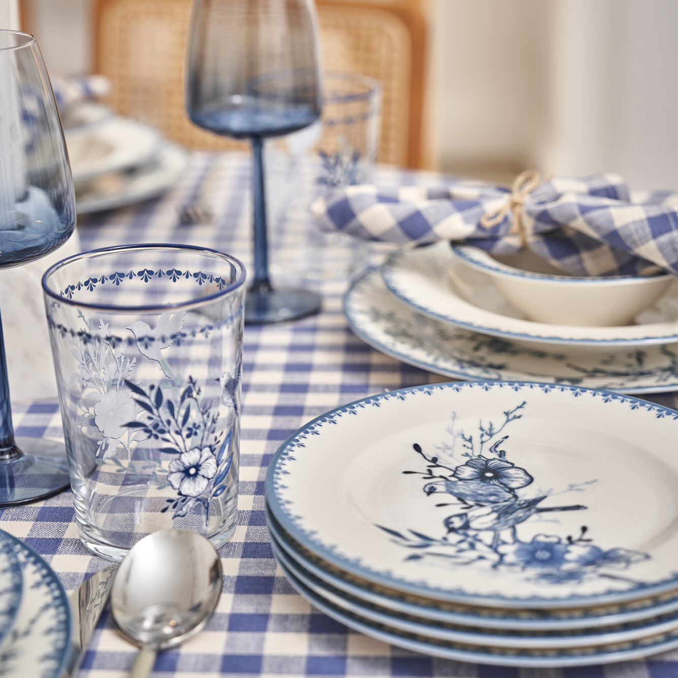 Bleu Blanc Dessert Plate