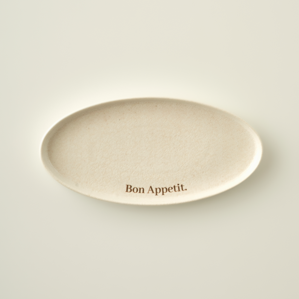 Bon Appetit Porcelain Oval Serving Platter