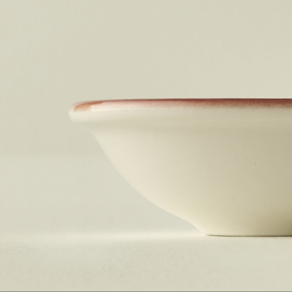 Rose Porcelain Bowl texture detail
