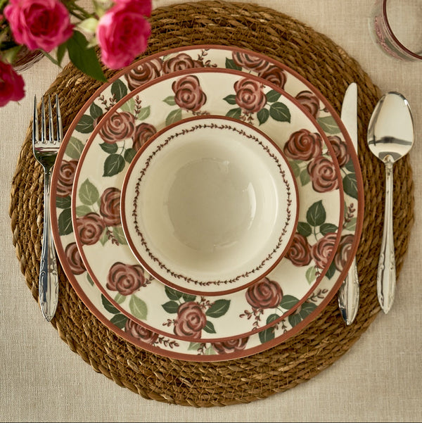 Rose Porcelain Soup Bowl