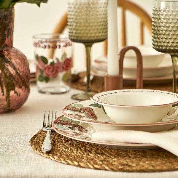 Rose Porcelain Soup Bowl