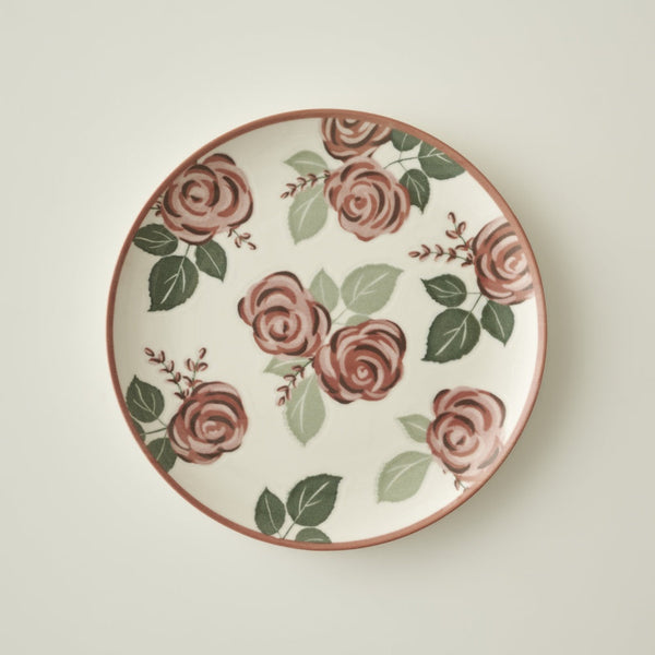 Rose Porcelain Dinner Plate