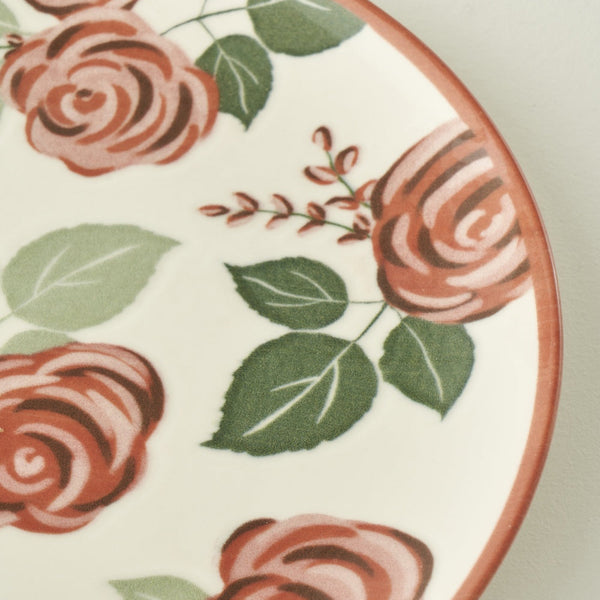 Rose Porcelain Dinner Plate