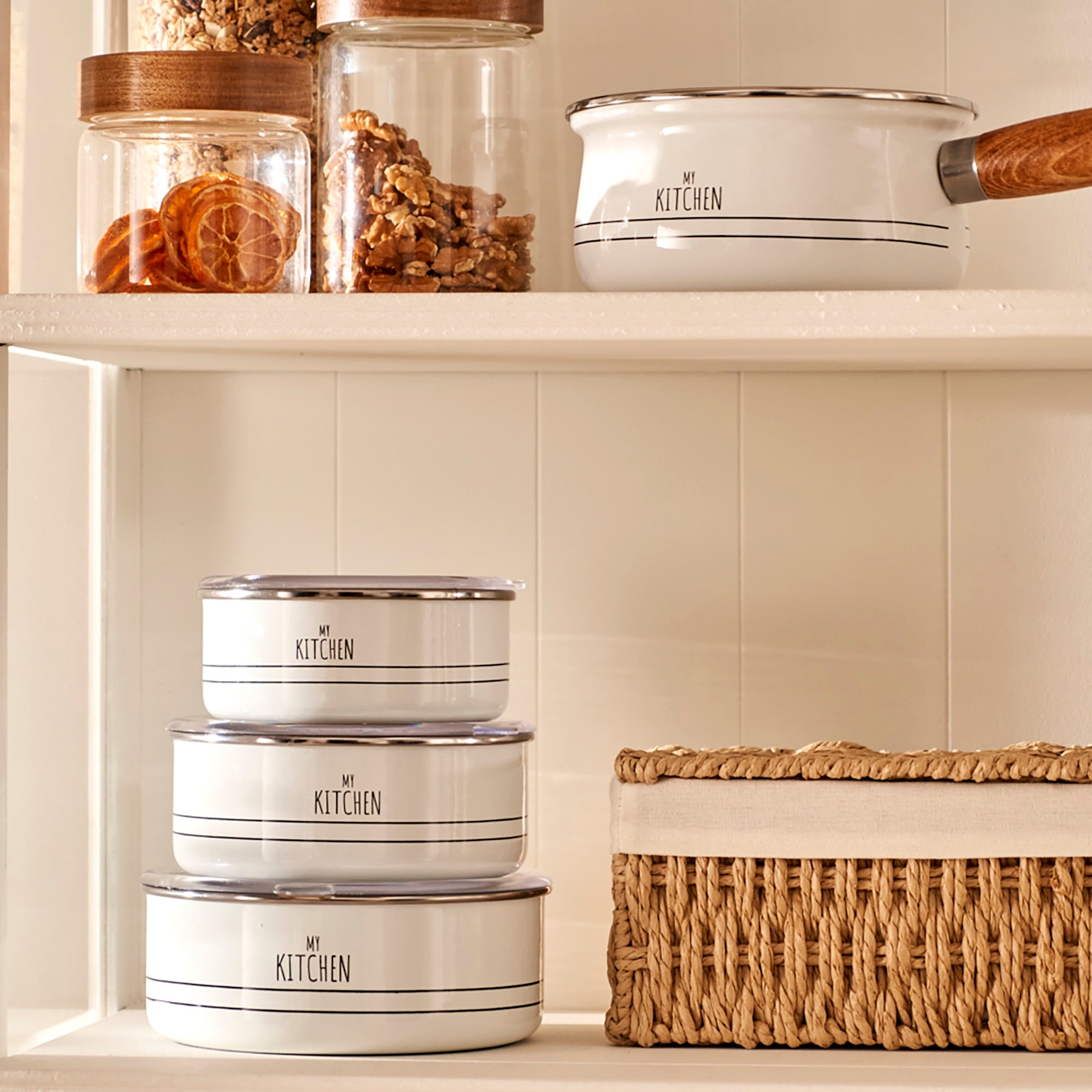 My Kitchen Enamel Storage Bowls (Set of 3)