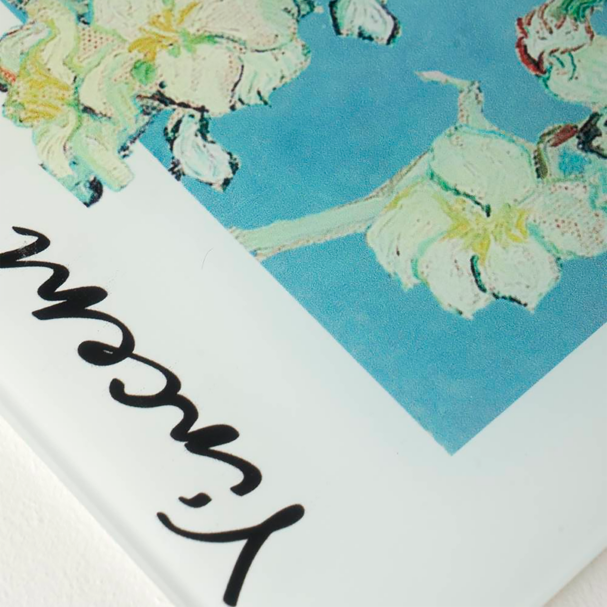 Van Gogh Almond Blossom Glass Cutting Board detail view