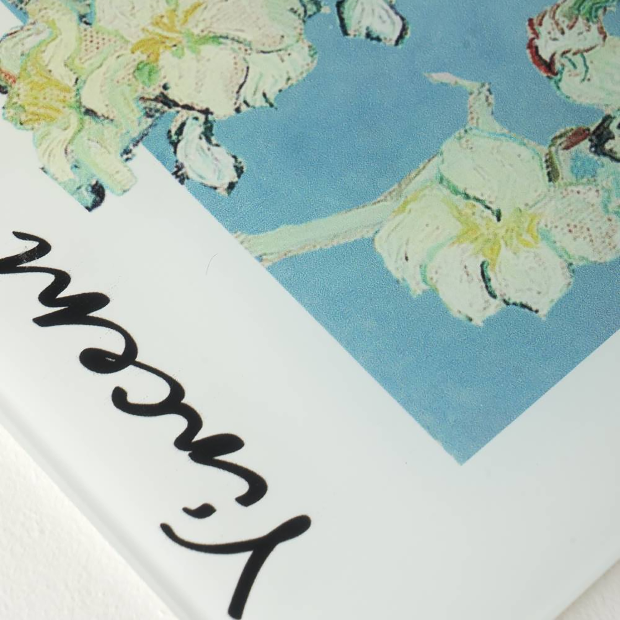 Van Gogh Almond Blossom Glass Cutting Board detail view