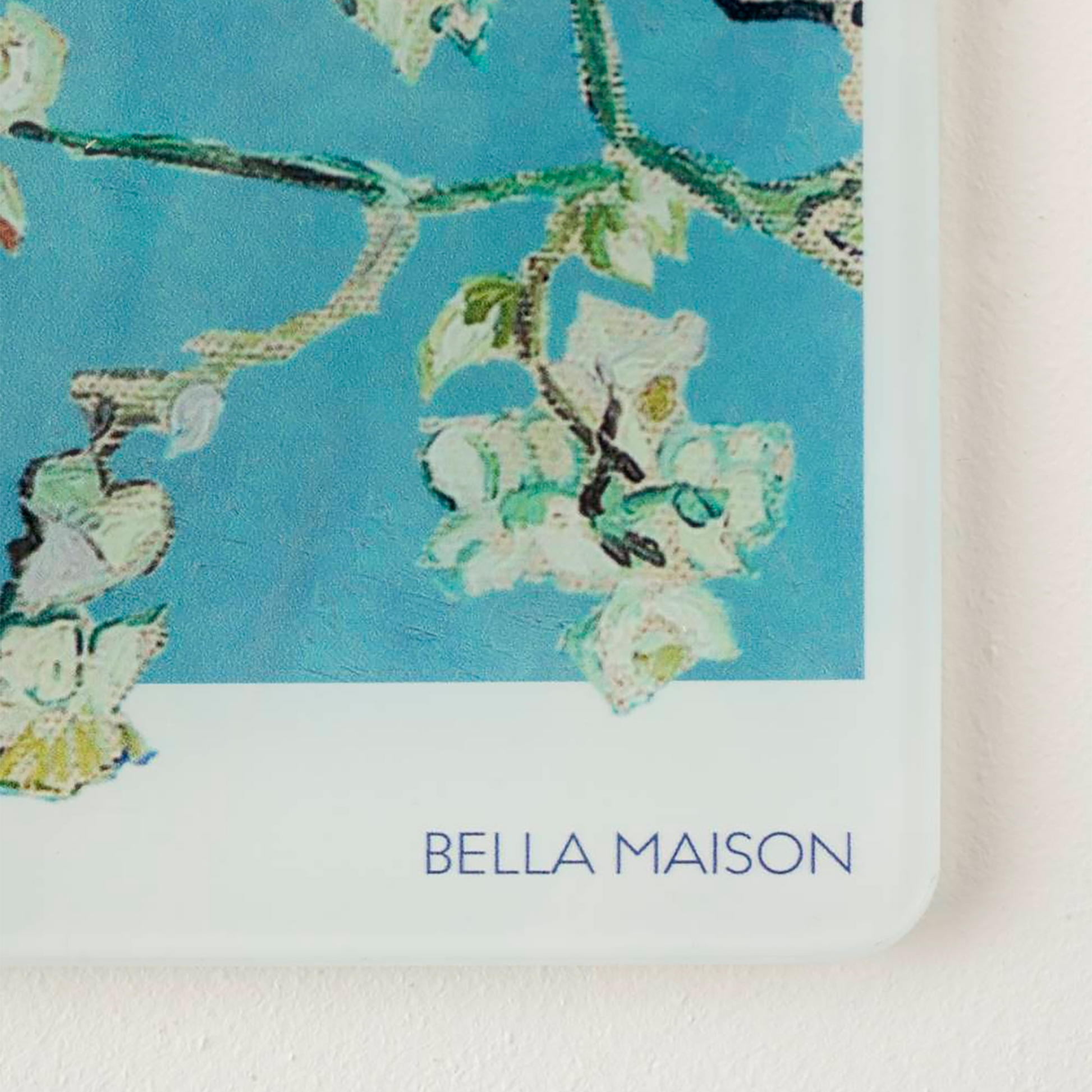 Van Gogh Almond Blossom Glass Cutting Board detail view