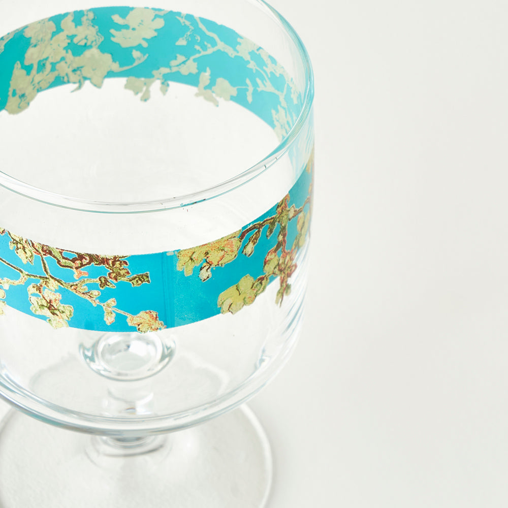 Van Gogh Almond Blossom Glass Cup detail view