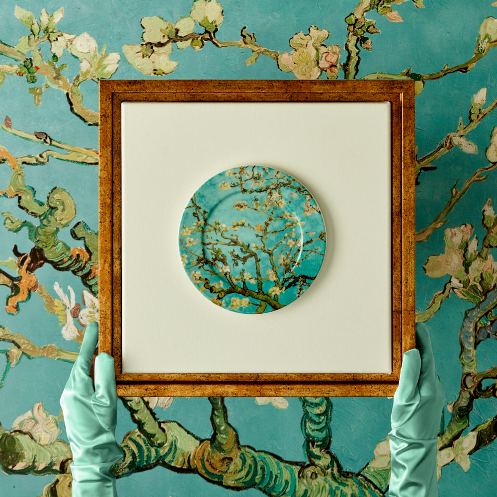 Van Gogh Almond Blossom Dessert Plate detail view