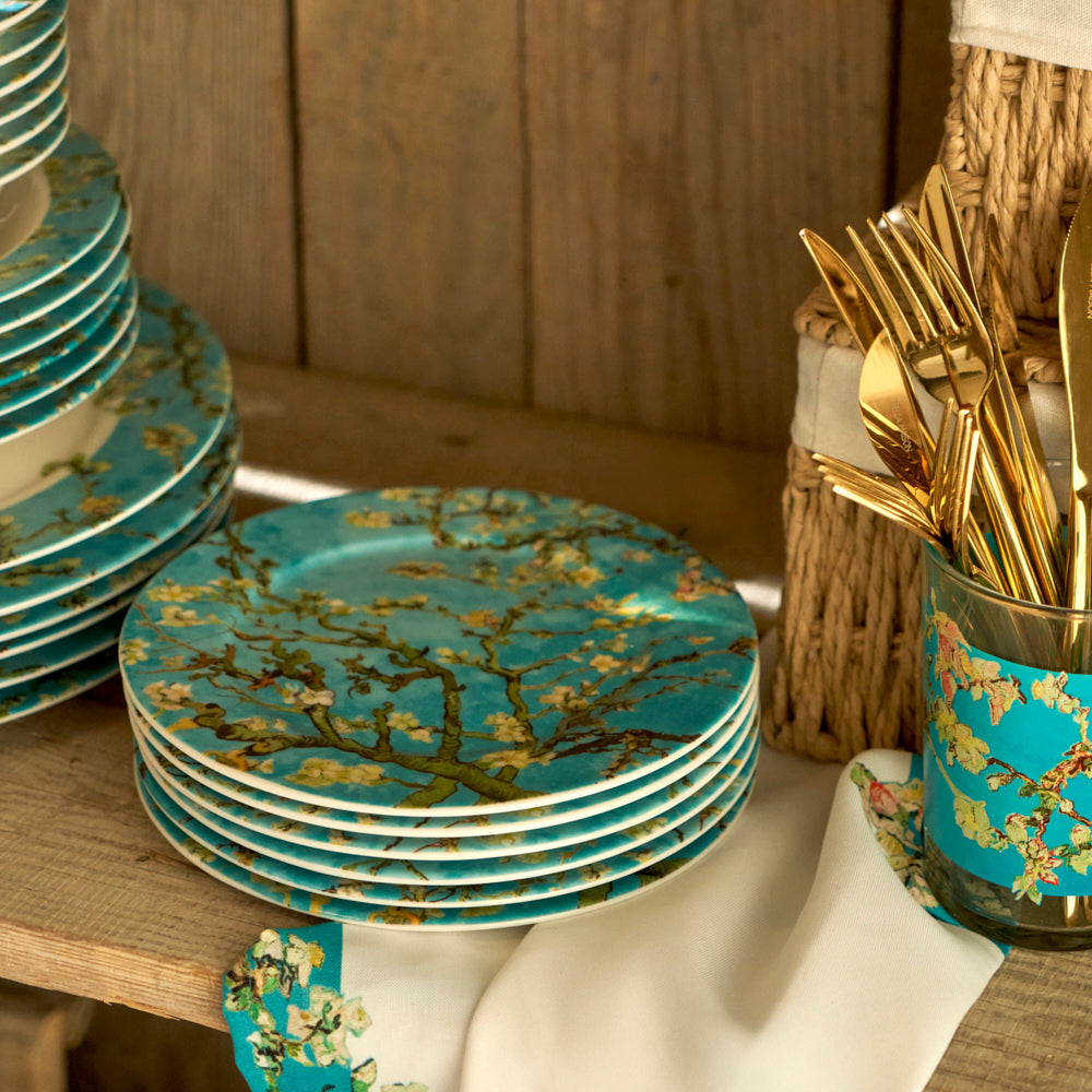 Van Gogh Almond Blossom Dessert Plate detail view