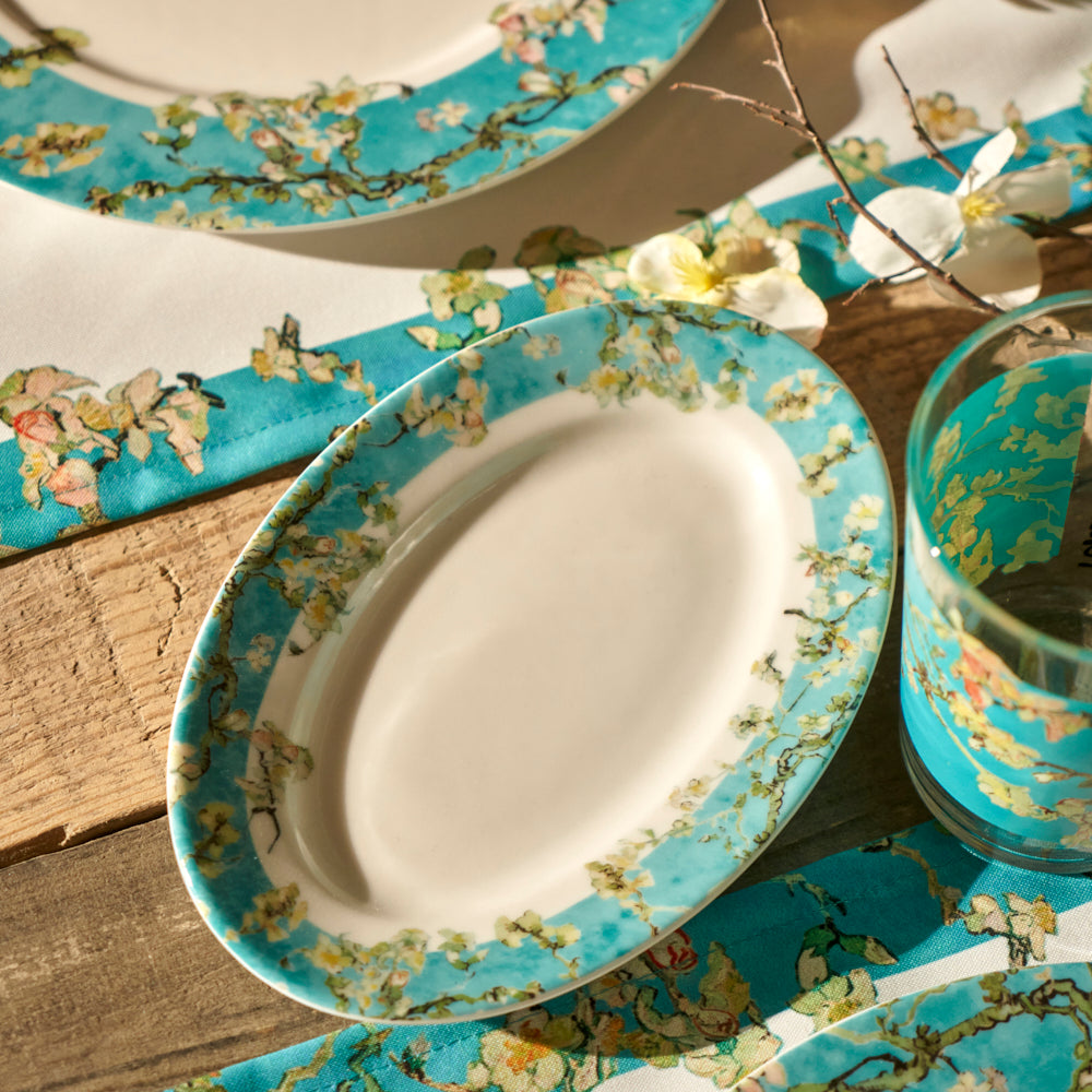 Van Gogh Almond Blossom Serving Platter detail view