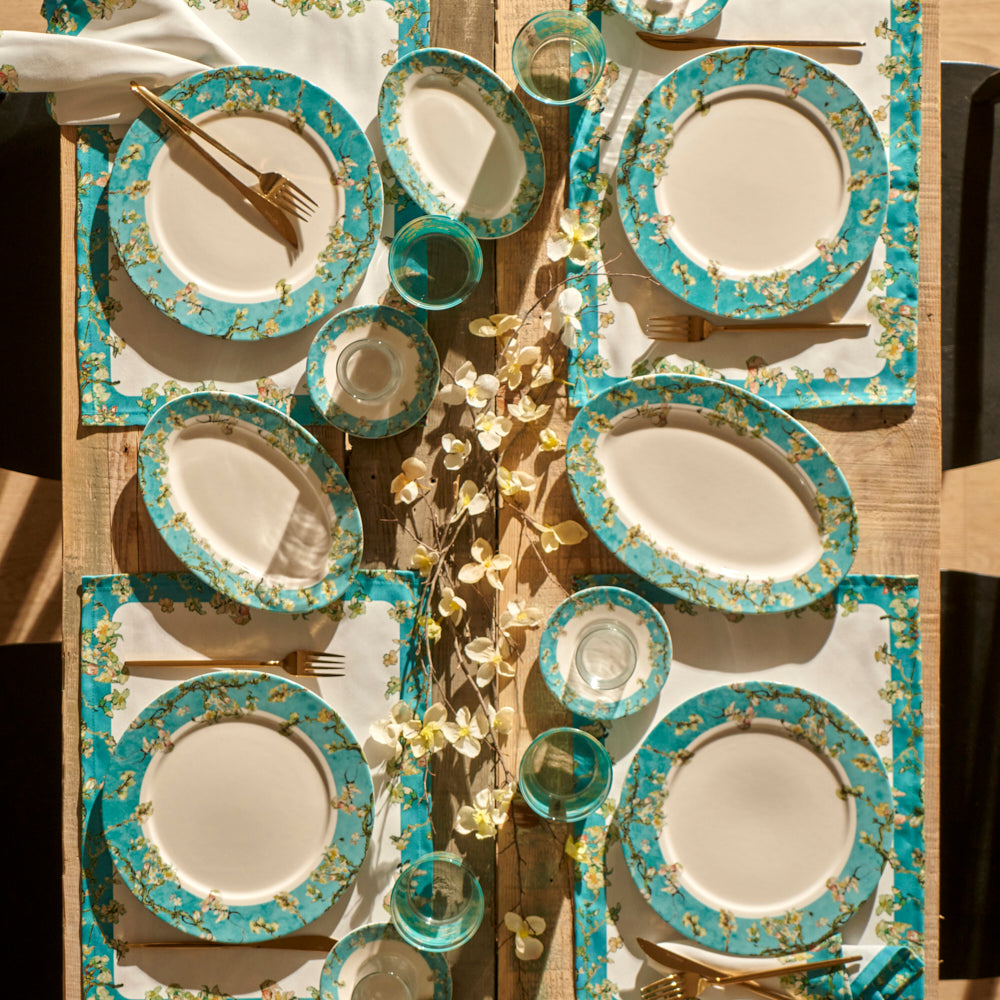 Van Gogh Almond Blossom Serving Platter detail view