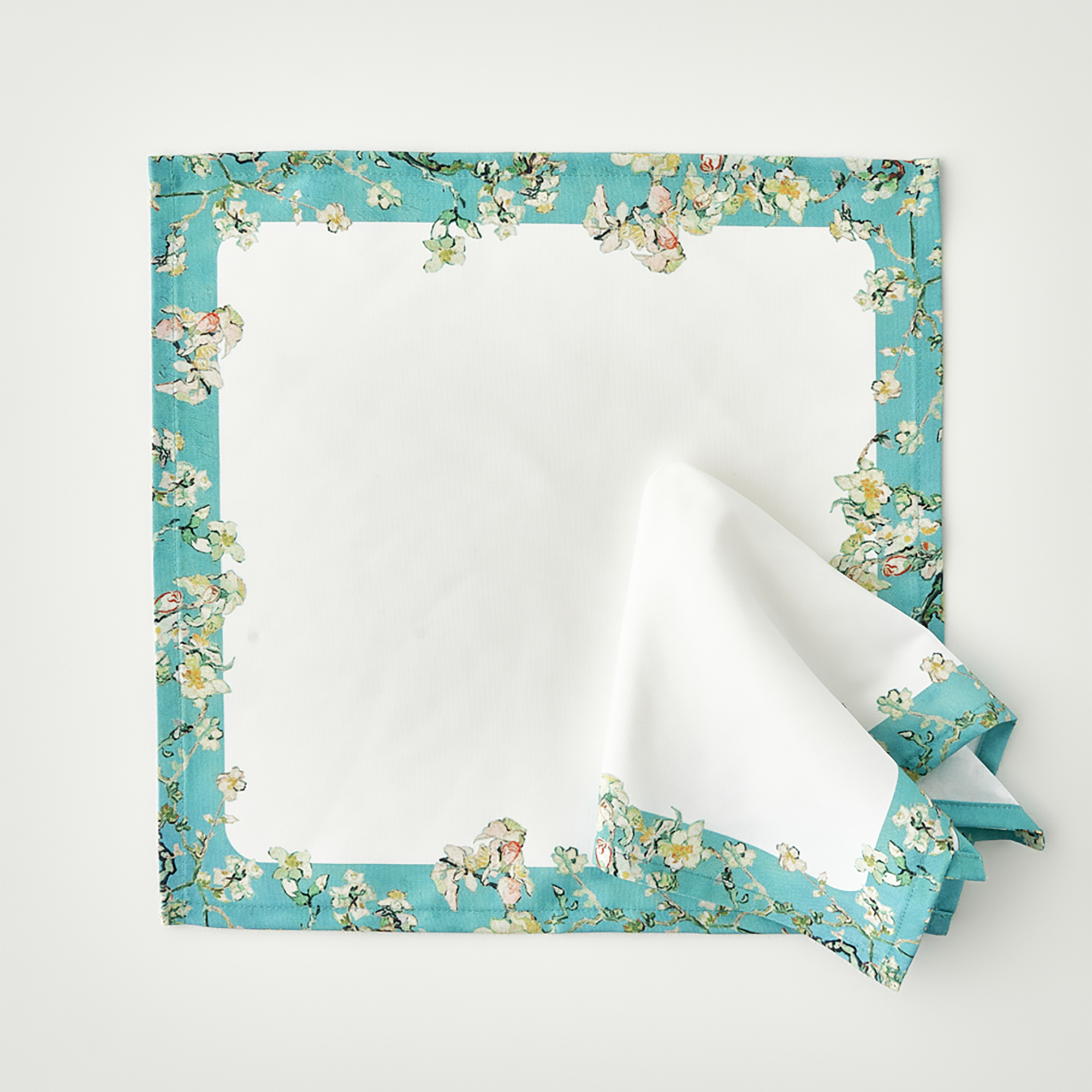 Van Gogh Almond Blossom Printed Napkin detail view