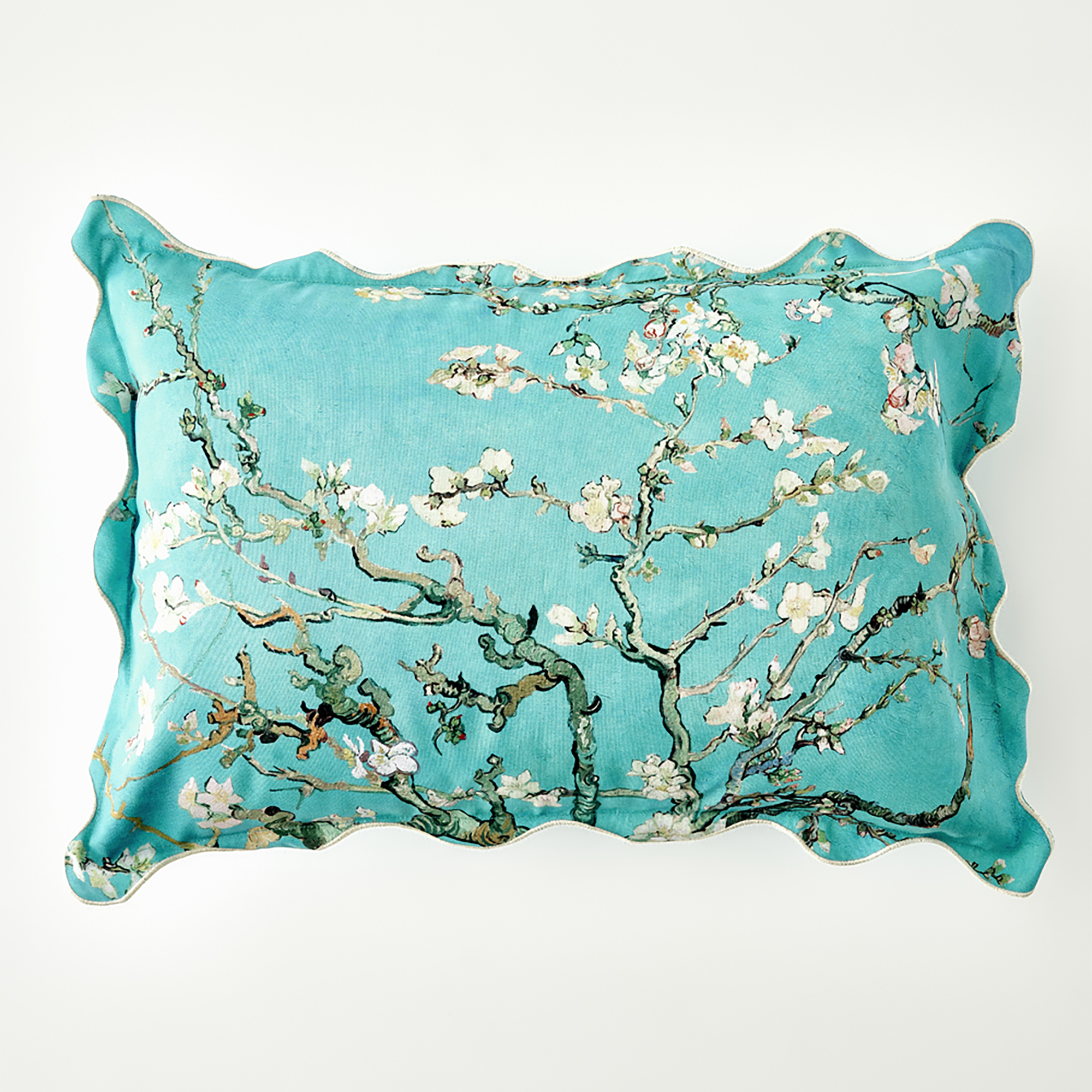 Van Gogh Almond Blossom Scallop Decorative Pillowcase