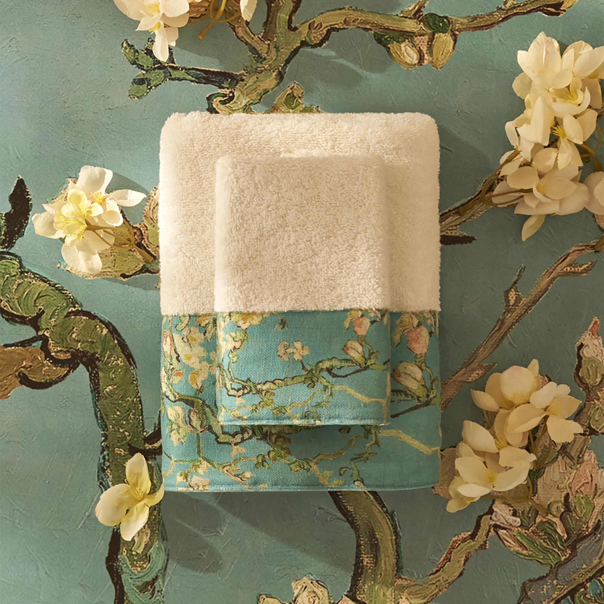Van Gogh Almond Blossom Hand Towel detail view