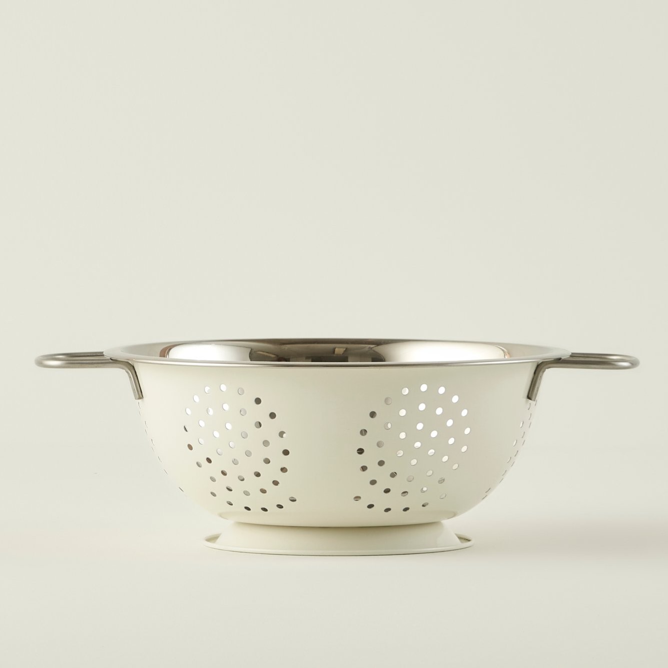 Giza White Stainless Steel Colander