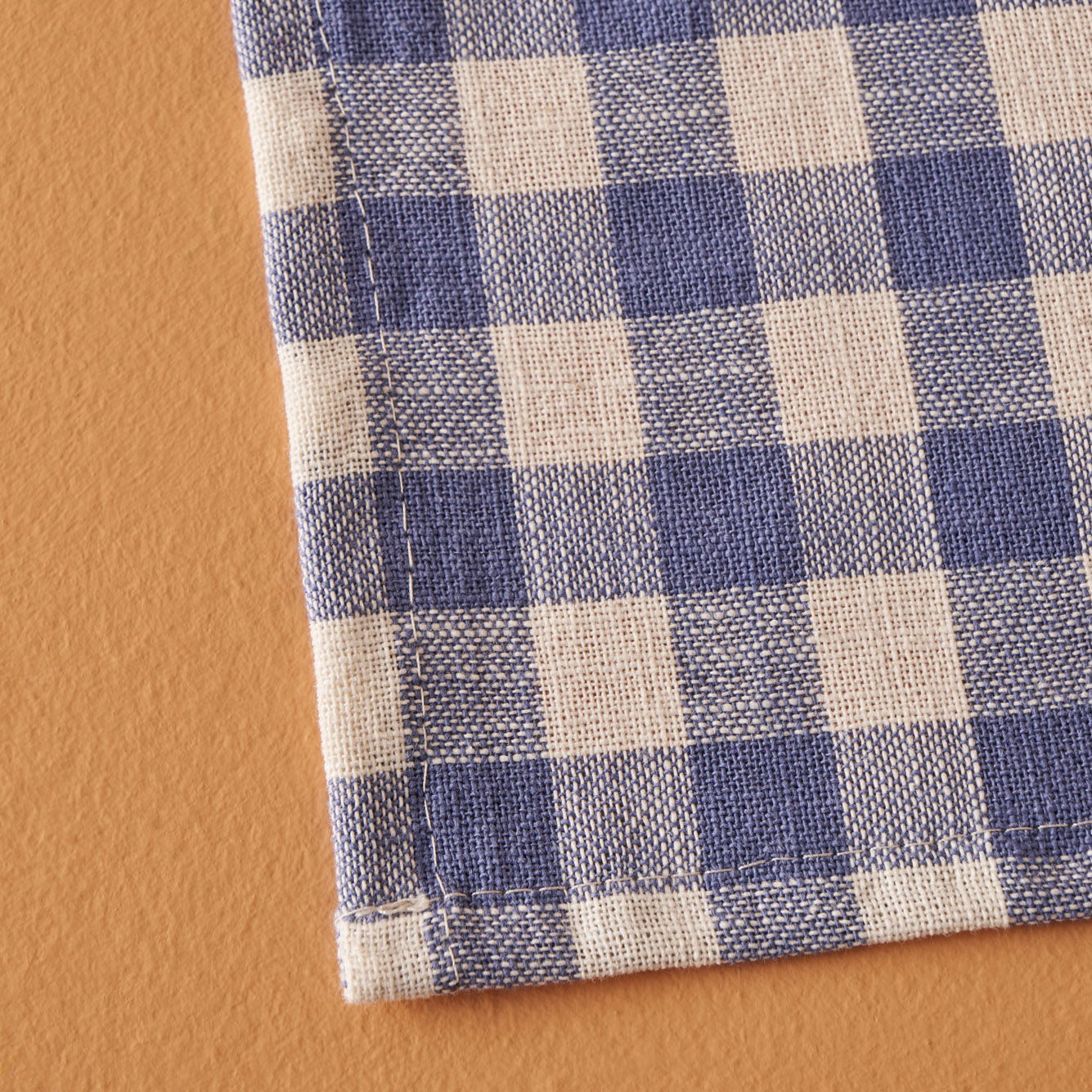 Bleu Blanc Gingham Cotton Napkin