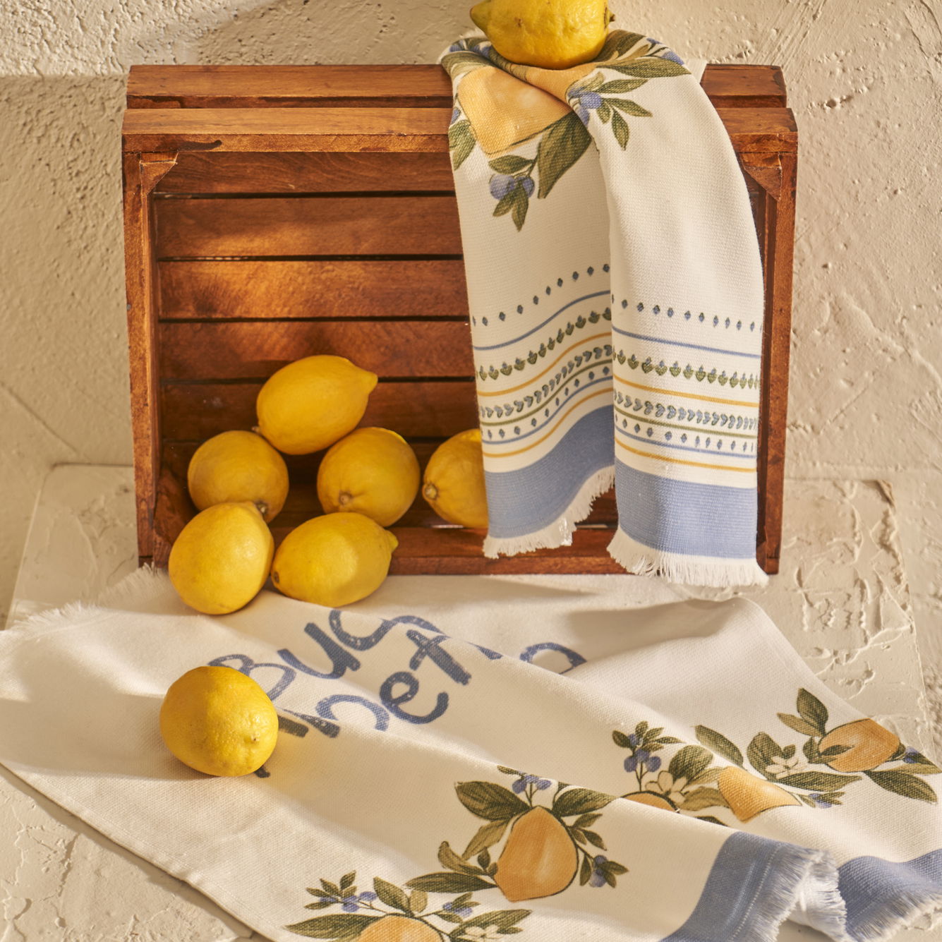 Lemoncello Printed Kitchen Towel (Set of 2)