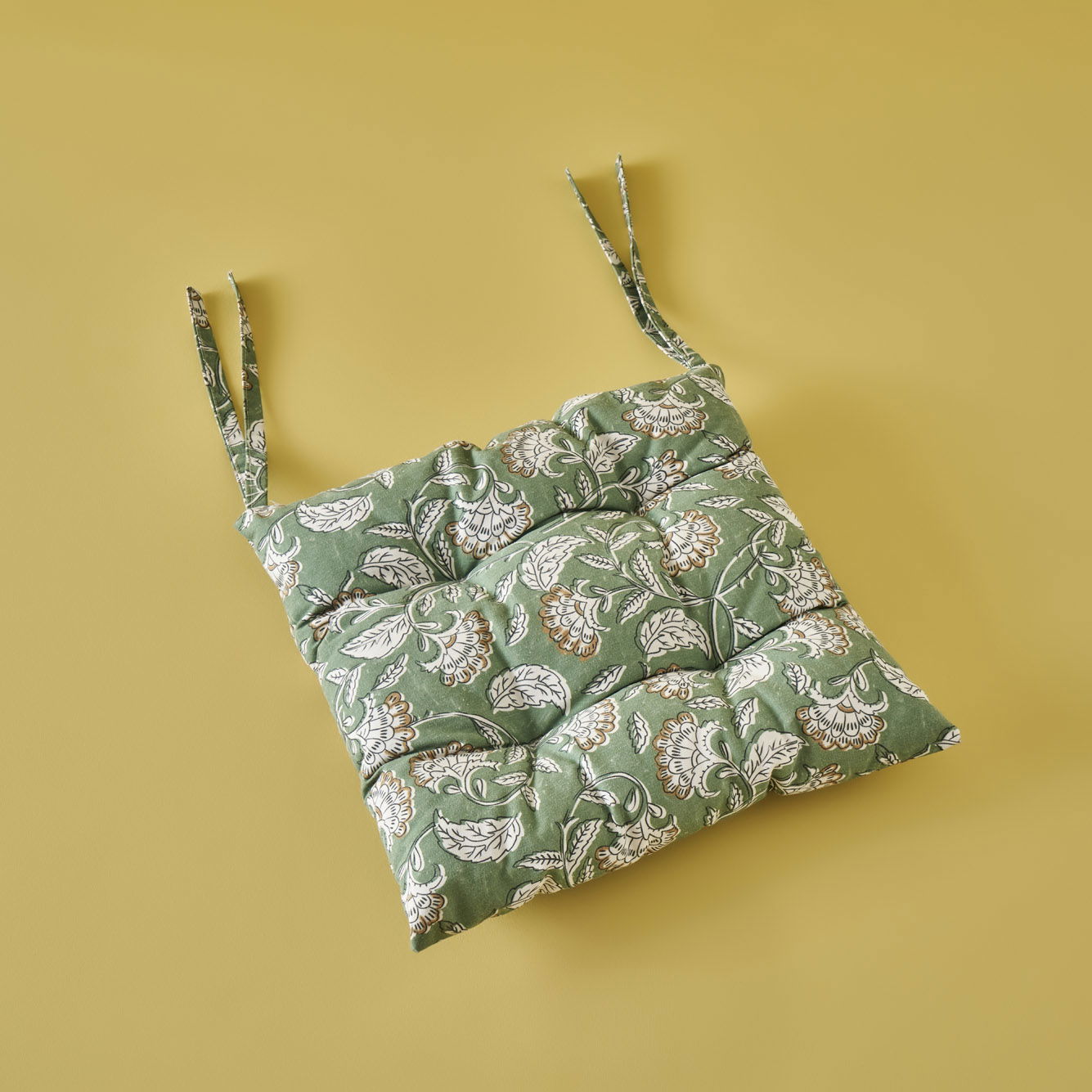 Indian Green Chair Cushion