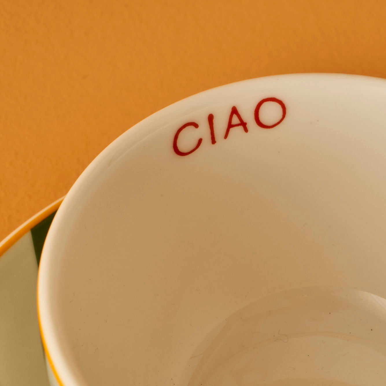 Line Porcelain Tea Cup Set (2 Pieces)