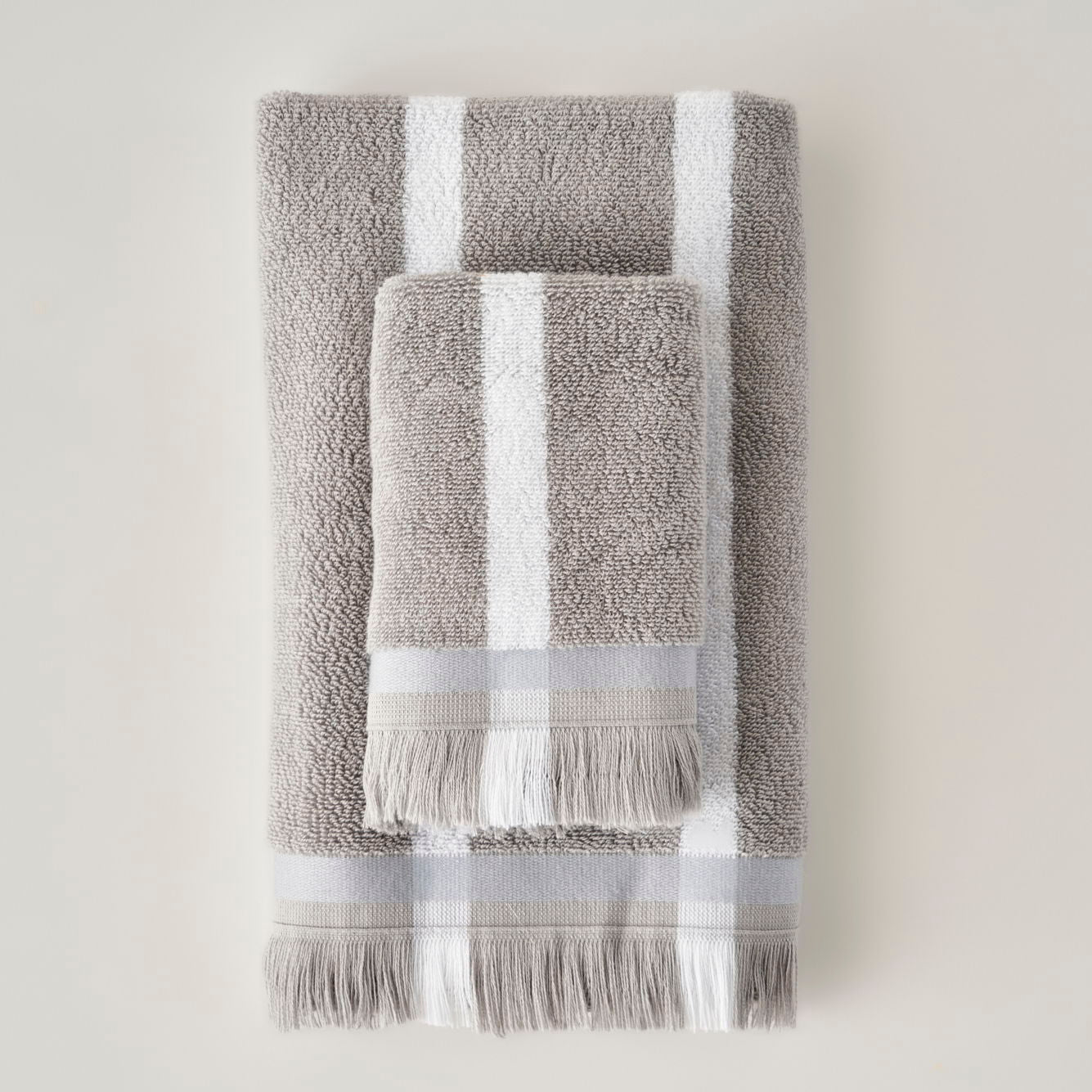 Ella Striped Cotton Washcloth